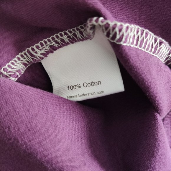 Hanna Andersson Grey Color Block Twirl Long Sleeve Dress Size 12 / 150 - Picture 8 of 9